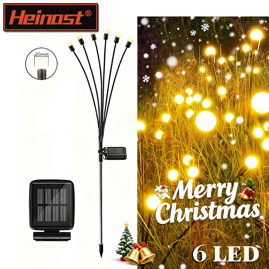 Christmas Lights Outdoor - Solar Powered Christmas Lawn Decor with