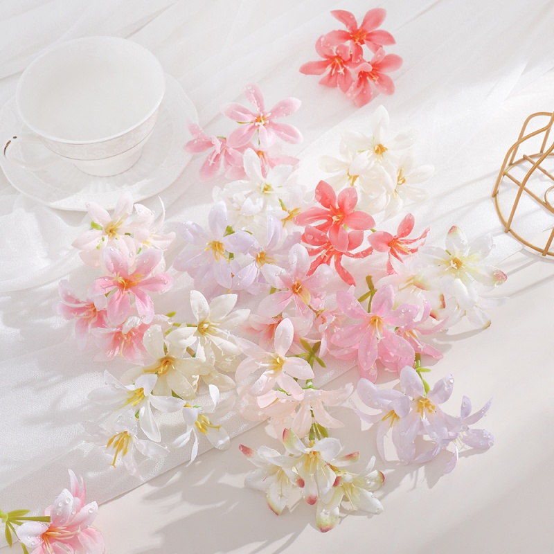 10Pcs Artificial Flower Heads  - огляд і ціна Christmas Wreath Fake