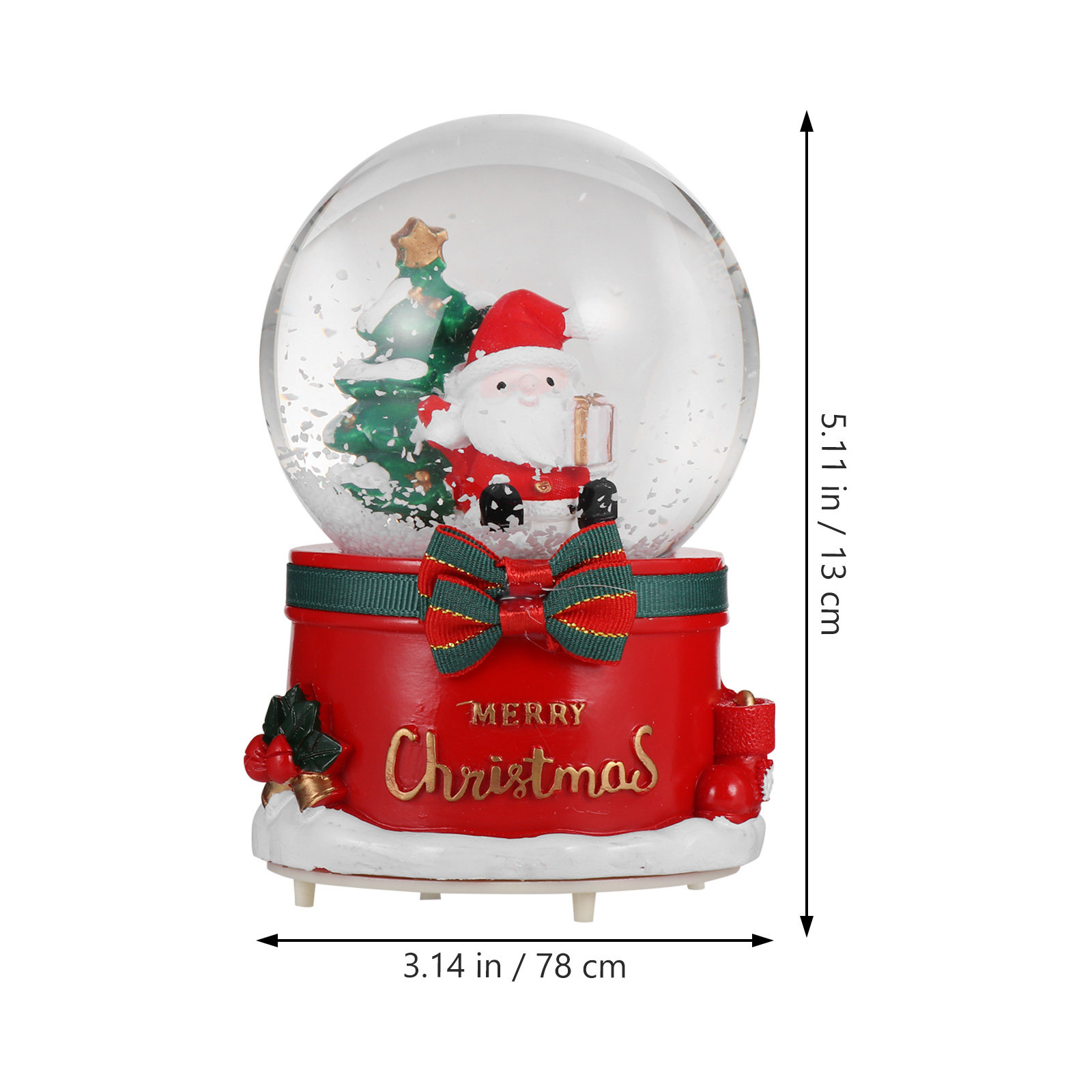 Christmas Santa Claus Globe Mu - огляд і ціна Snow Globe Musical