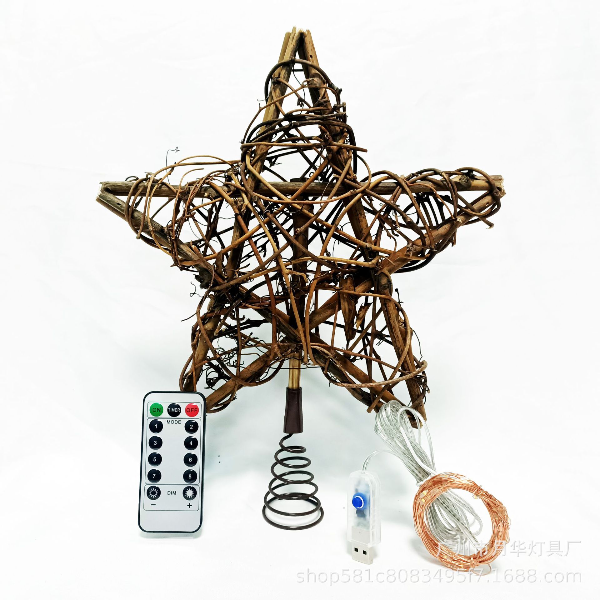 Christmas Rattan Star Treetop  - огляд і ціна Star Tree Topper