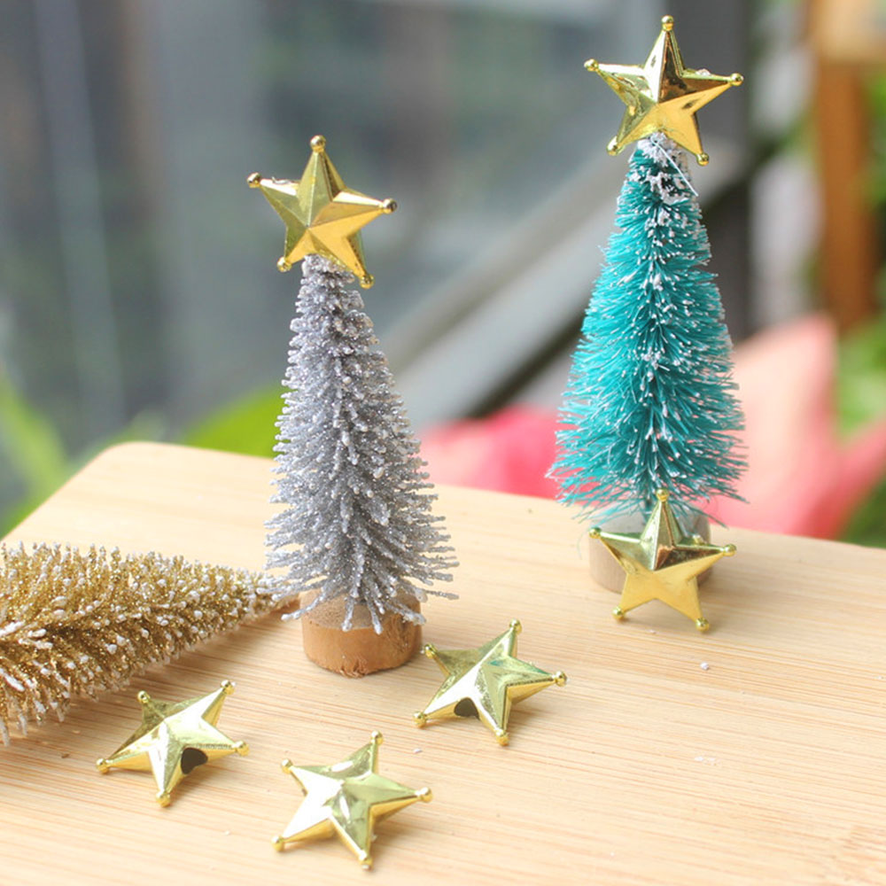 10PCS 2Sizes DIY Gold Star Top - огляд і ціна Star Tree Topper