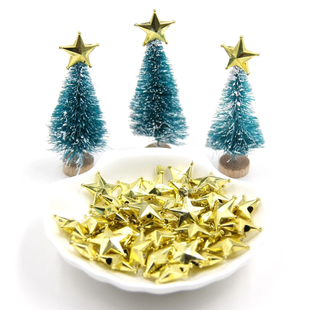 10PCS 2Sizes DIY Gold Star Top - огляд і ціна Star Tree Topper