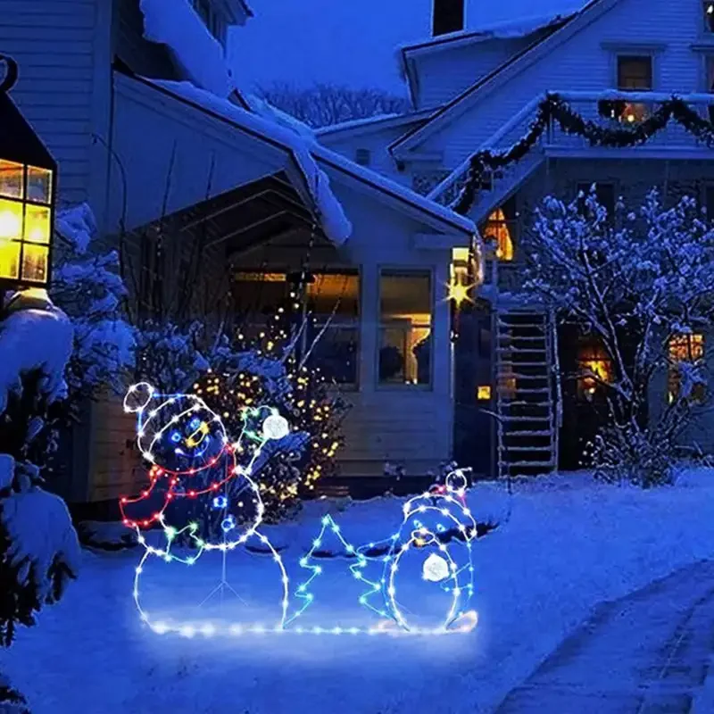 Animated LED Snowman Ornament  - огляд і ціна Christmas Lights Outdoor
