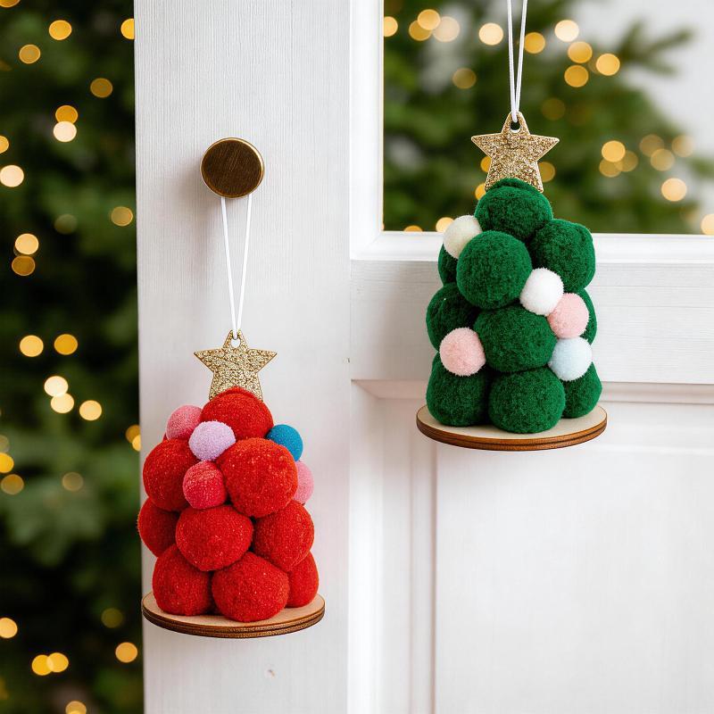 Handmade Fluffy Pom Pom Christ - огляд і ціна Star Tree Topper