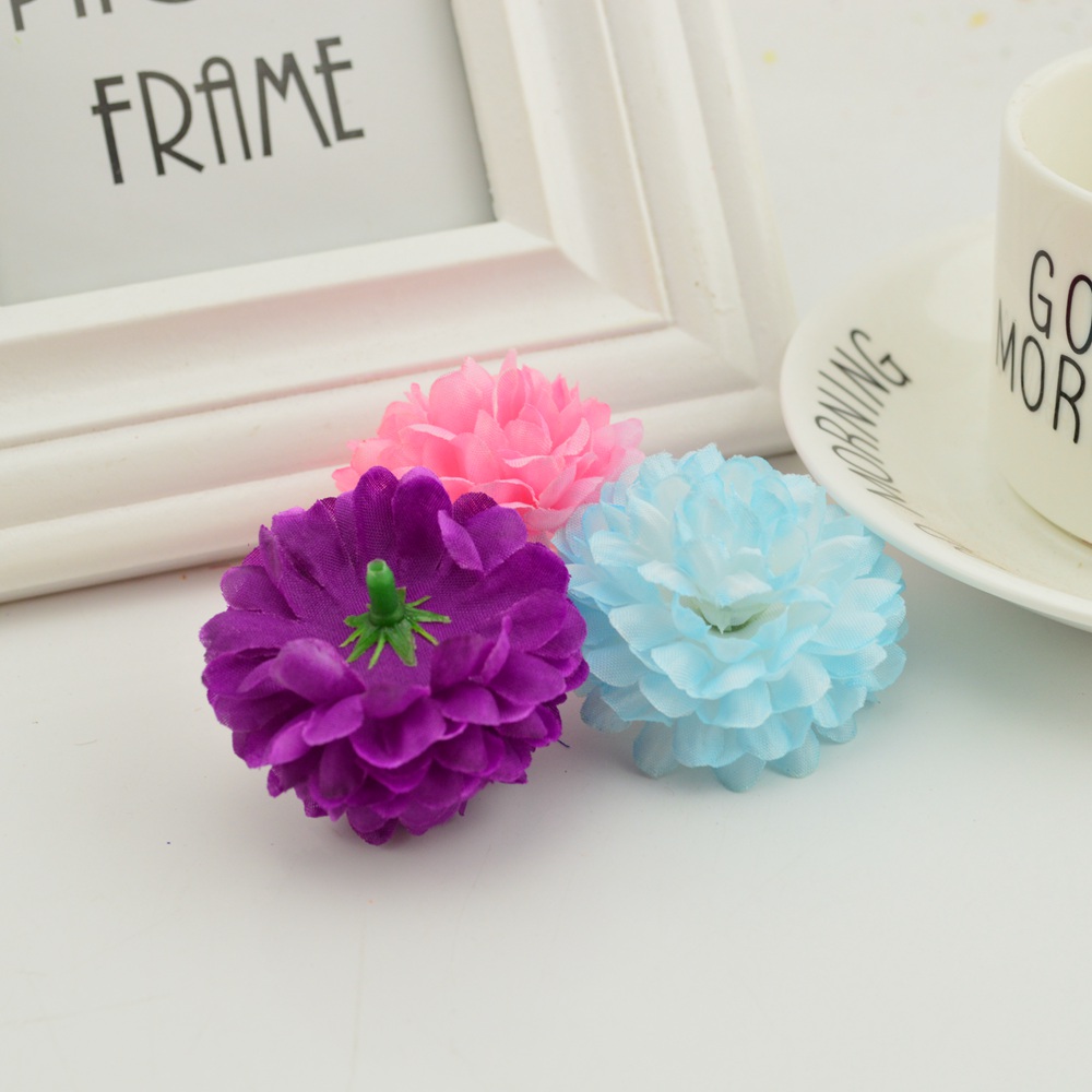 200PCS 5CM Silk Chrysanthemum  - огляд і ціна Christmas Wreath Fake