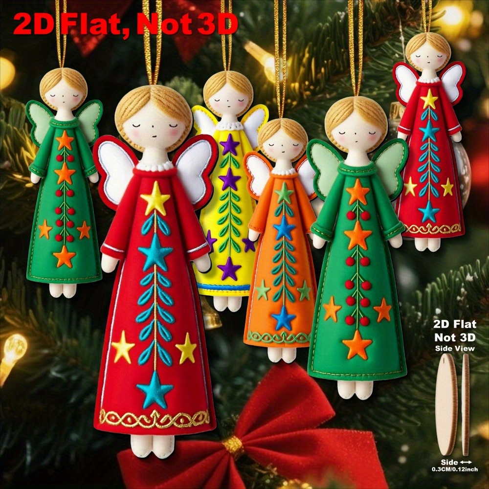 16Pcs Colorful Angel Decoratio - огляд і ціна Star Tree Topper