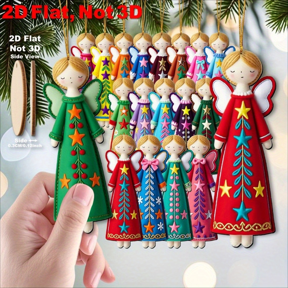 16Pcs Colorful Angel Decoratio - огляд і ціна Star Tree Topper