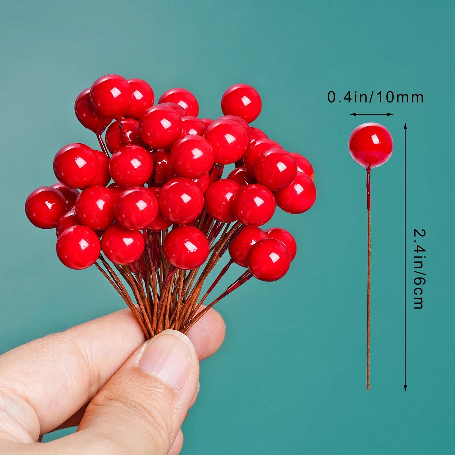 Artificial Holly Berries Mini  - огляд і ціна Christmas Wreath Fake
