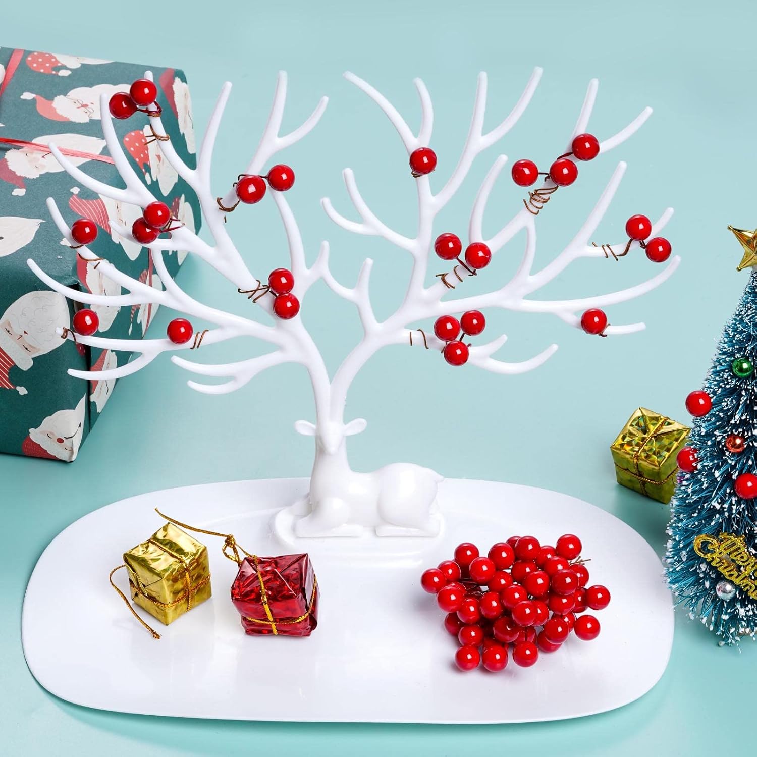 Artificial Holly Berries Mini  - огляд і ціна Christmas Wreath Fake