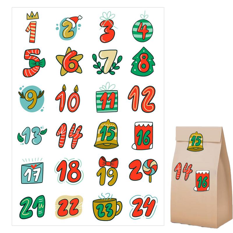 Merry Christmas Stickers Adven - огляд і ціна Advent Calendar Gift