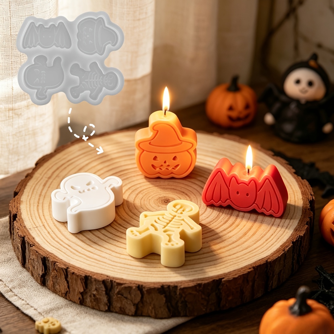 4-cavity silicone resin mold s - огляд і ціна Holiday Candle Set