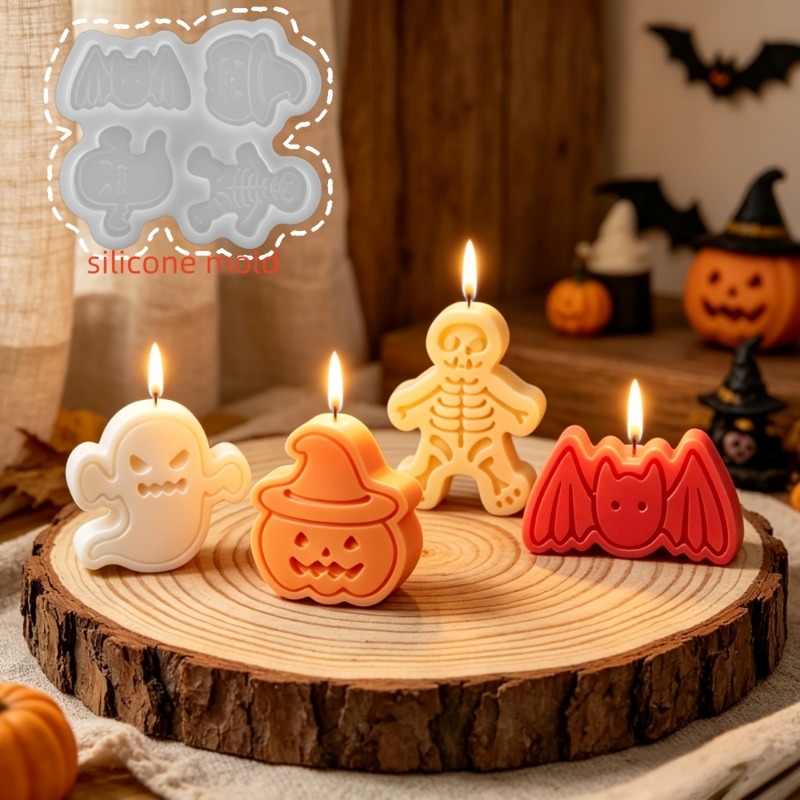 4-cavity silicone resin mold s - огляд і ціна Holiday Candle Set